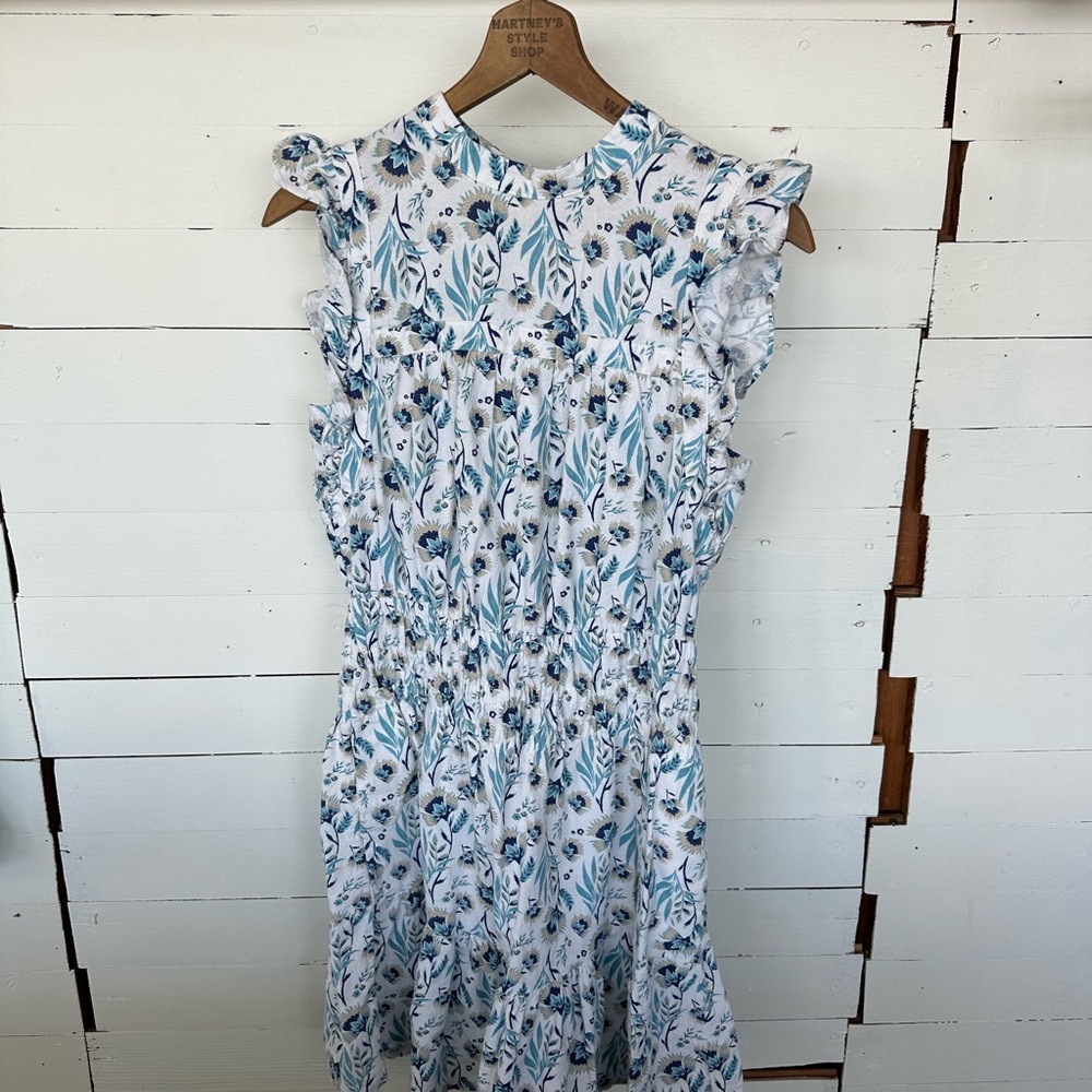 Floral Ruffle Sleeve Dress